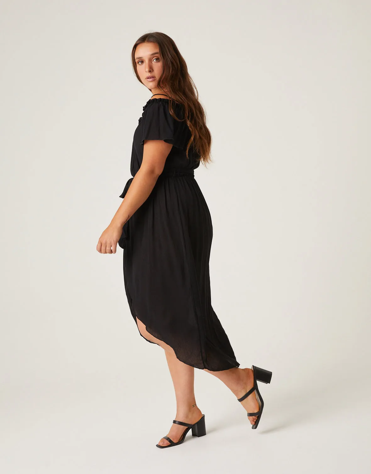 Plus Size Belted Wrap Sundress