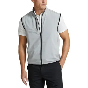 RLX Ralph Lauren Tech Terry Golf Vest - Steel Heather/Polo Black