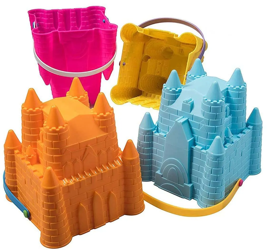 Sand Castle Building Kit, Beach Toys, Beach Bucket, Sand Castle Molds For Kids, Gift Toy