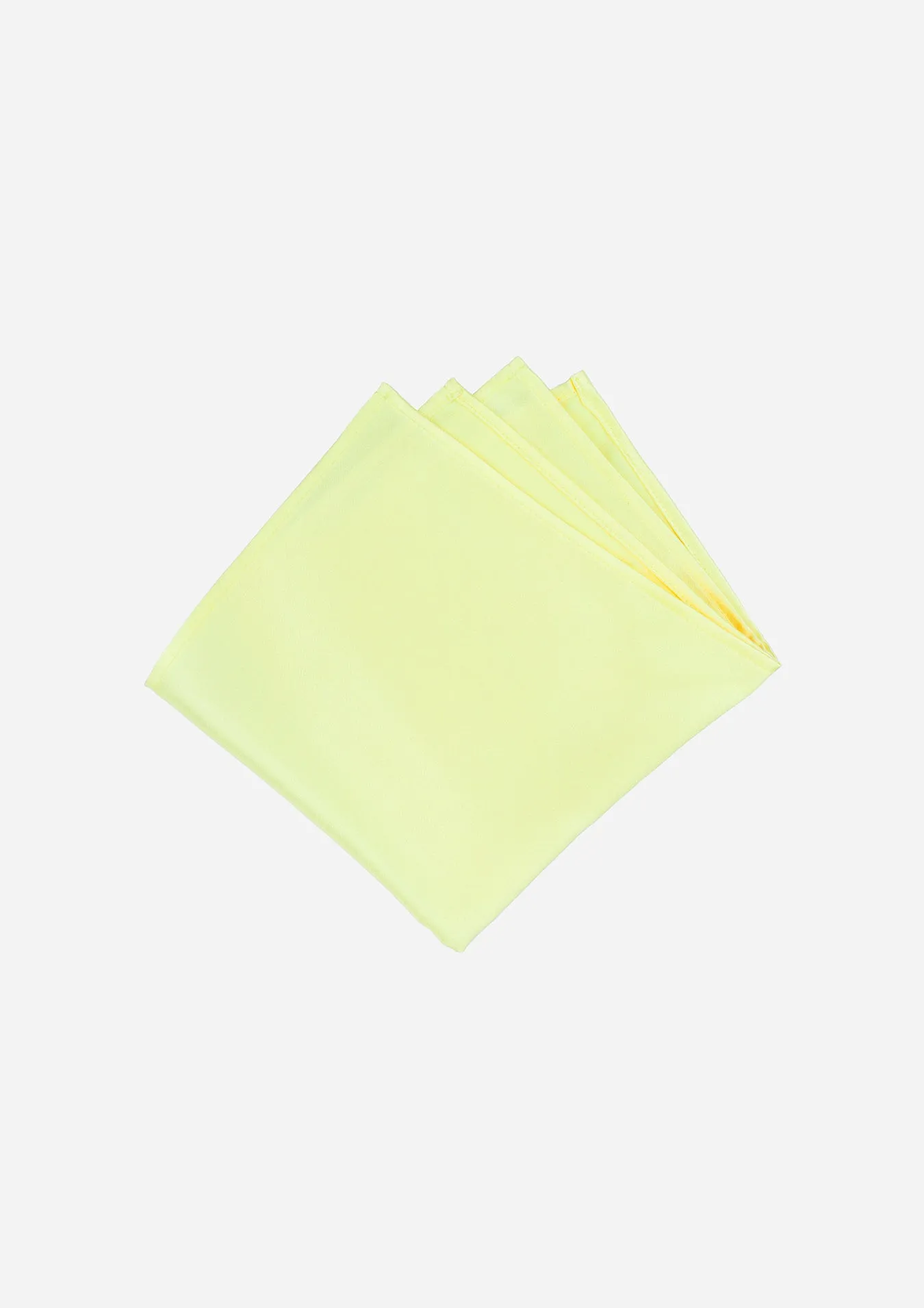 Silk Satin Yellow Pocket Square