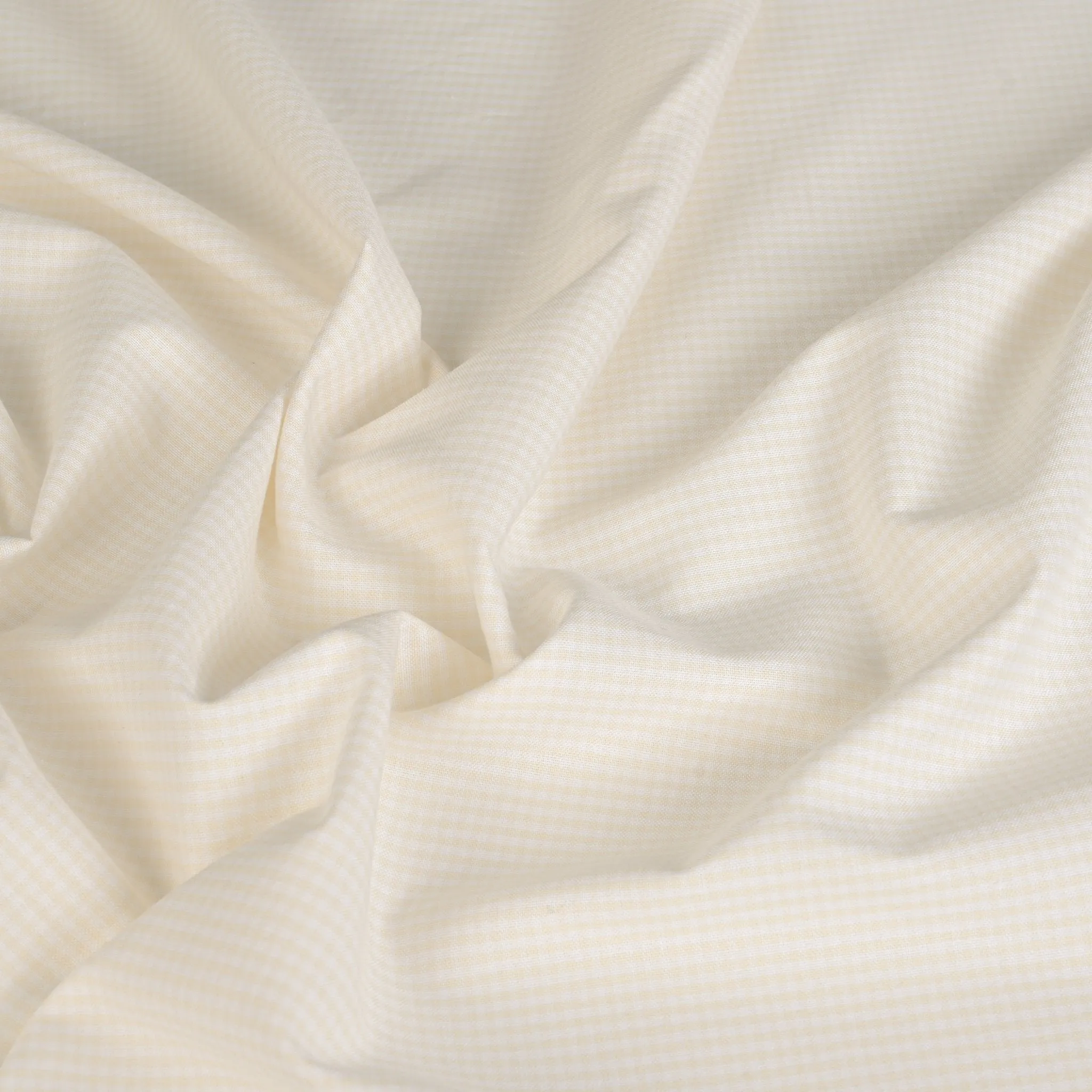 Soft Yellow Vichy Fabric 8830