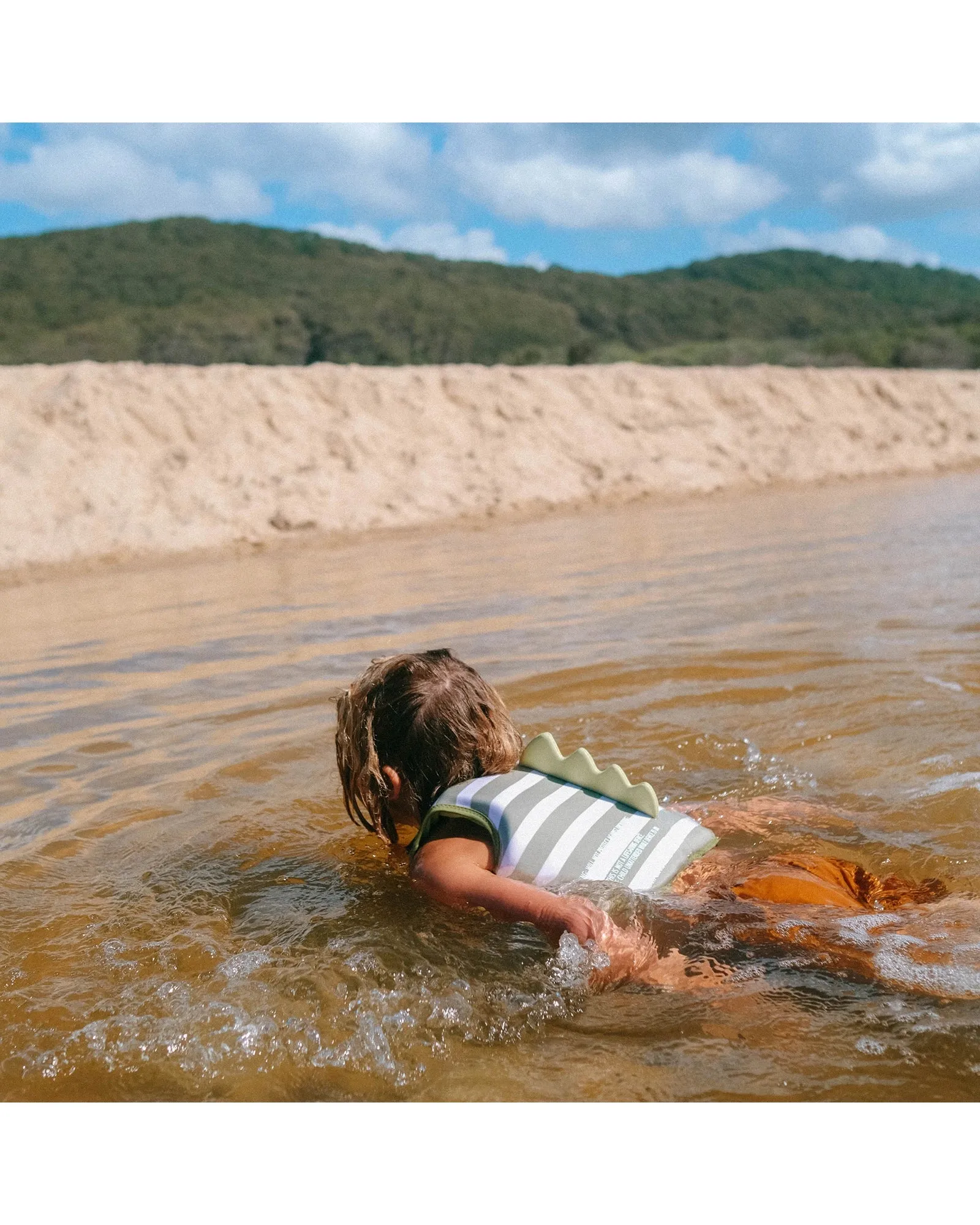 Sunnylife Kids Swim Vest Into the Wild Khaki