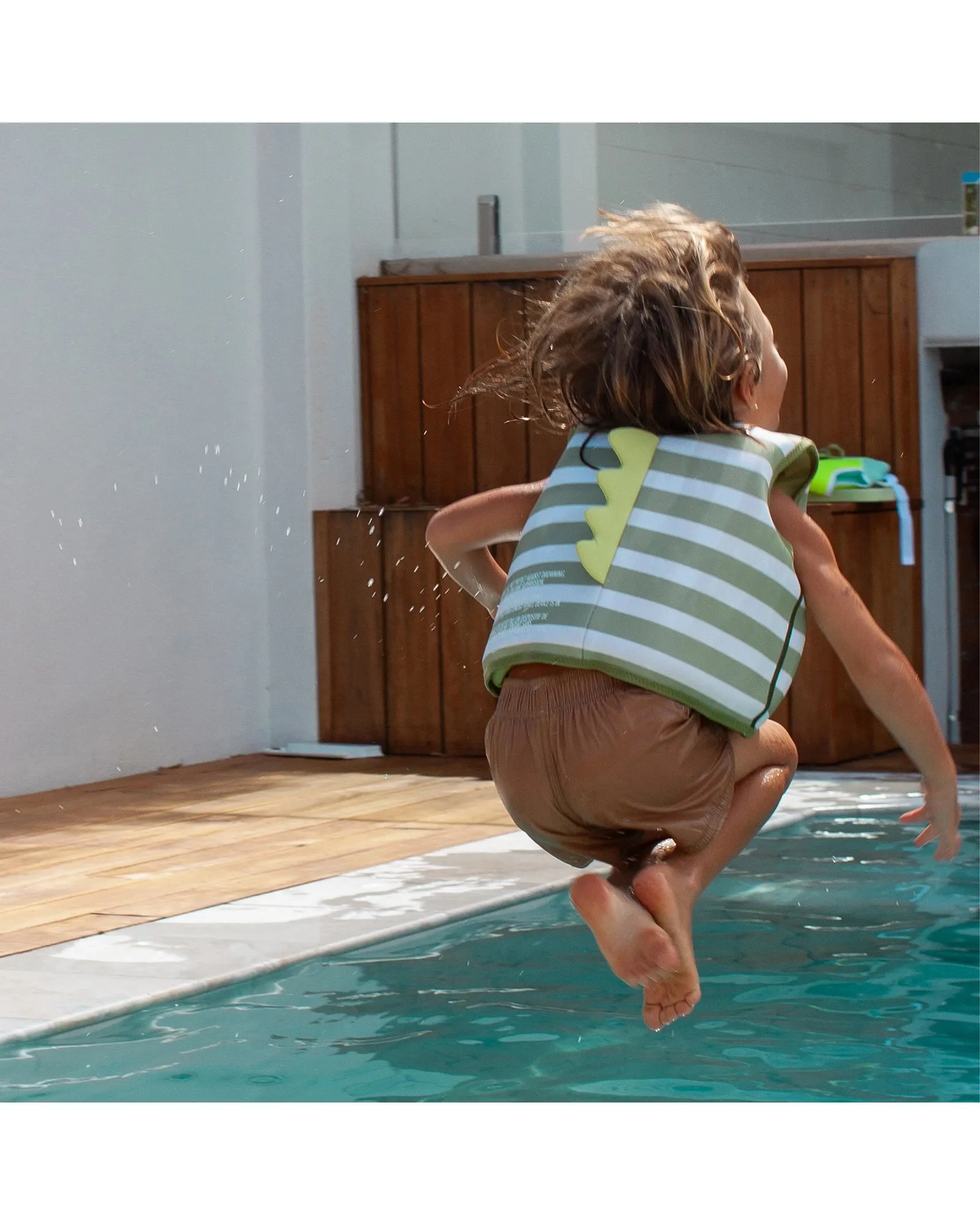 Sunnylife Kids Swim Vest Into the Wild Khaki