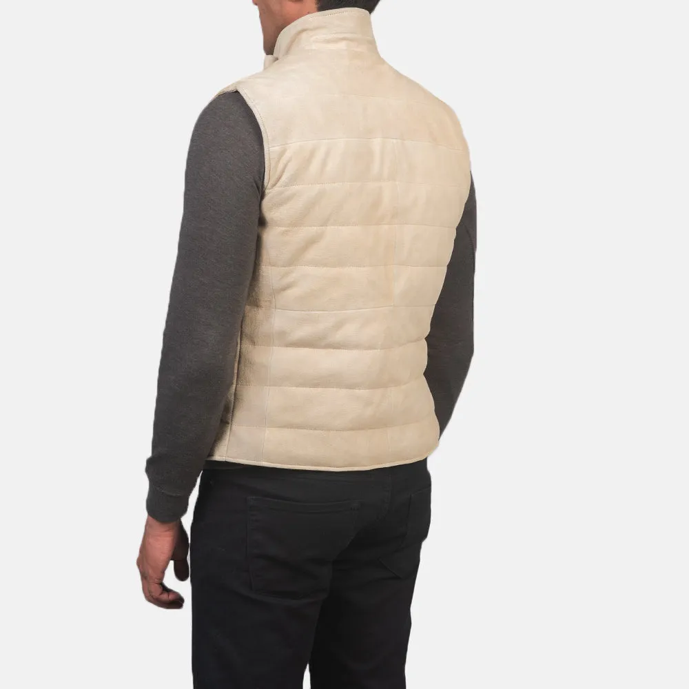 Tony Off-White Suede Vest