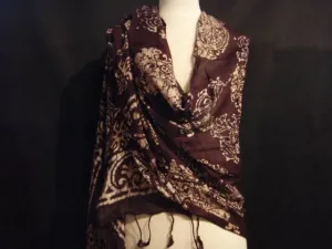 Wine - Batik Stole