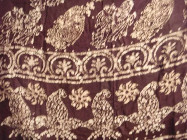 Wine - Batik Stole