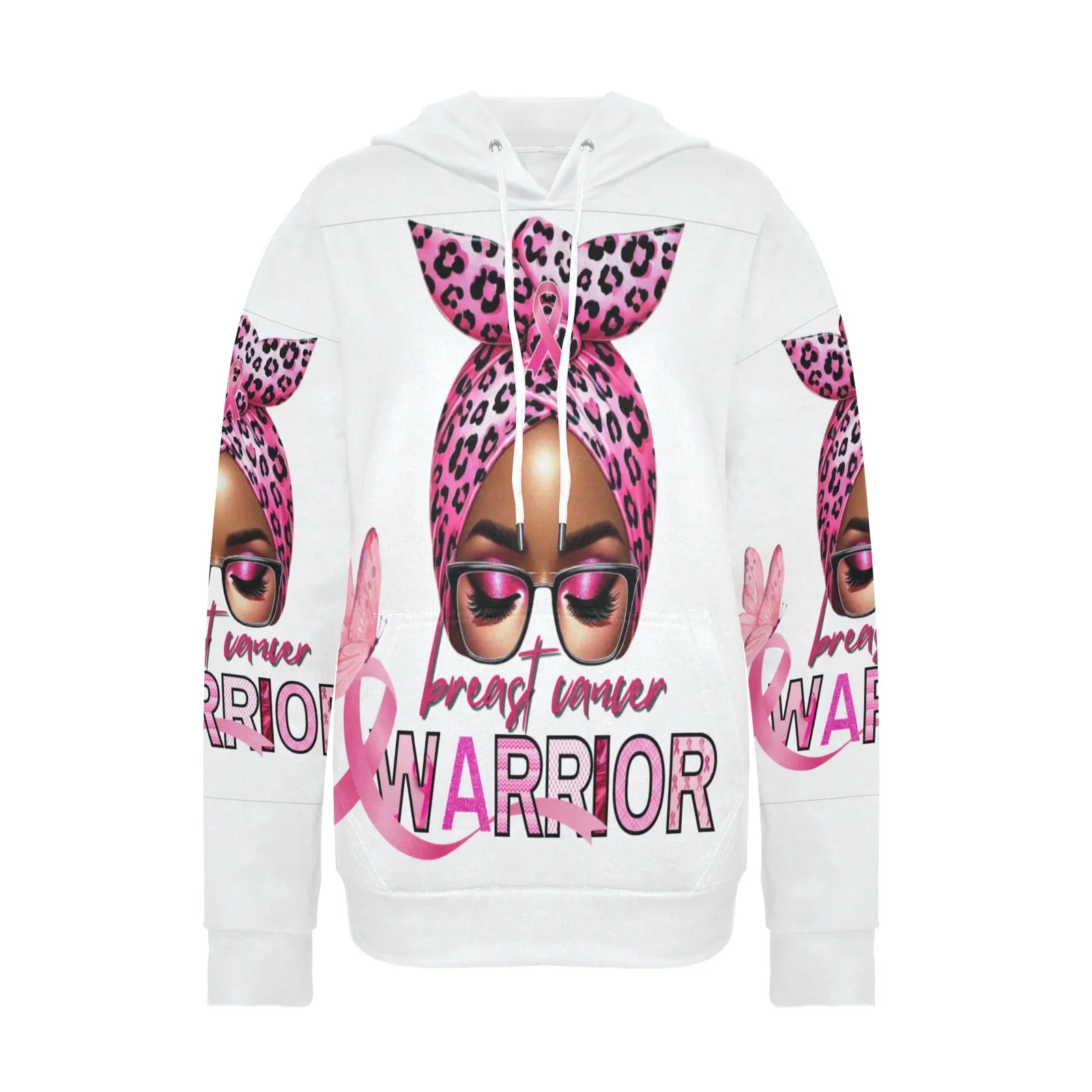 Women's Breast Cancer Awareness  Fleece Hoodie