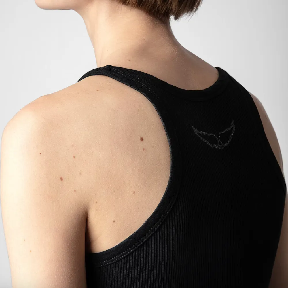 Zadig & Voltaire Alba Rib Wings Vest - Noir