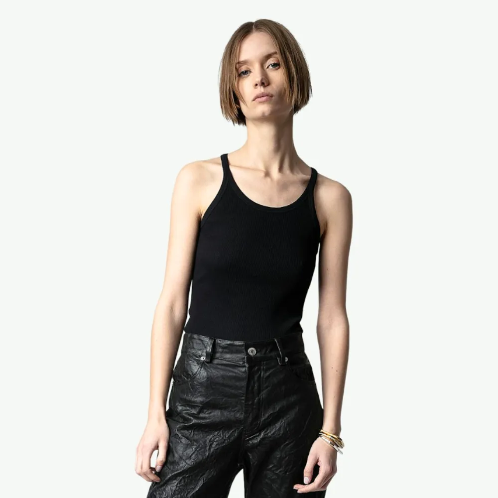 Zadig & Voltaire Alba Rib Wings Vest - Noir